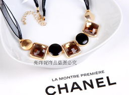 時尚短款鎖骨鏈 夸張彩色寶石項鏈引領(lǐng)歐美配飾潮流